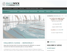 Tablet Screenshot of halliwick.ch